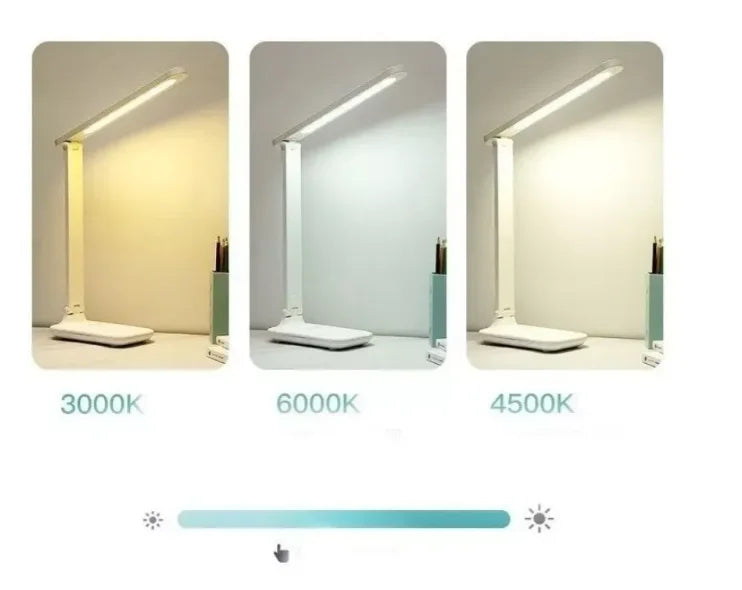 Lâmpada de leitura ajustável de 16 LED com 3 modos para cama lateral/mesa/estudo-Neverdie